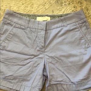 J.Crew sz 0 powdered blue chino short